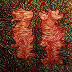 Adam & Eve, acrylic on canvas,1.7m x 2m